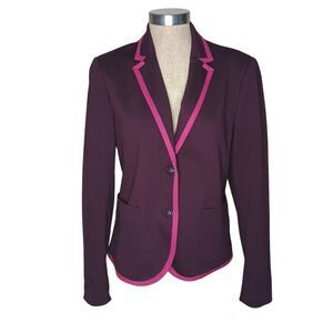 Gap The Academy Blazer Women's Size 8 Jacket Academia Preppy Cranberry